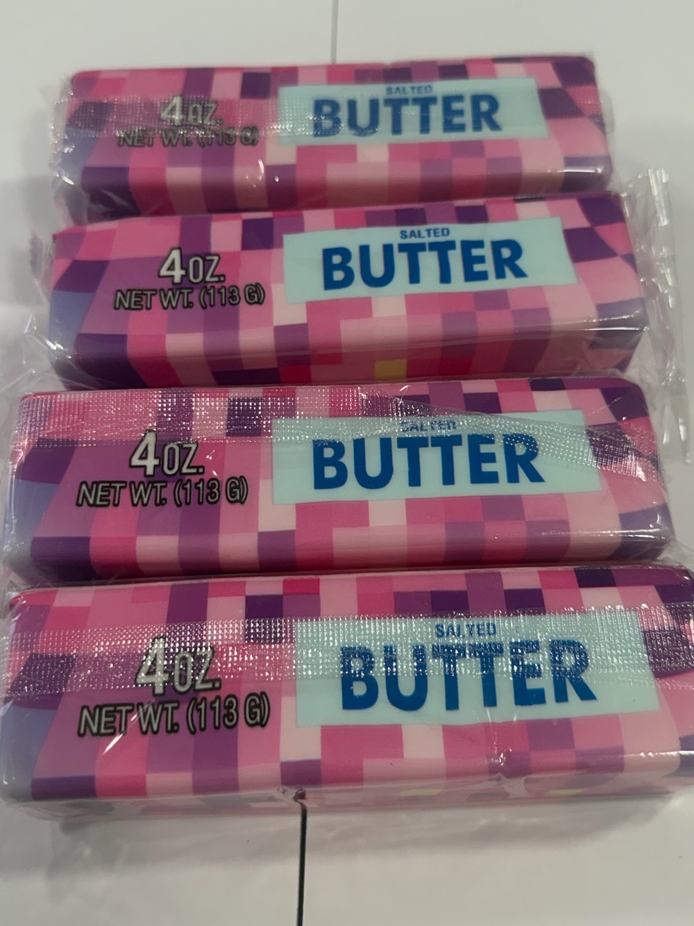 Slow Rising Multicolored Pink Butter Single Stick